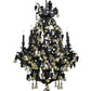 SuperClassic - Black Chandelier with fruits 9 Lights