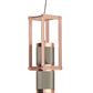 Cylinder Pink minimal and modern industrial style chandelier