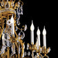 Lampadario stile classico Olimpia in ferro battuto e cristalli lucidi e opachi Ollimpia