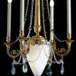 Banci Firenze Chandelier in wrought iron and crystals Valentina