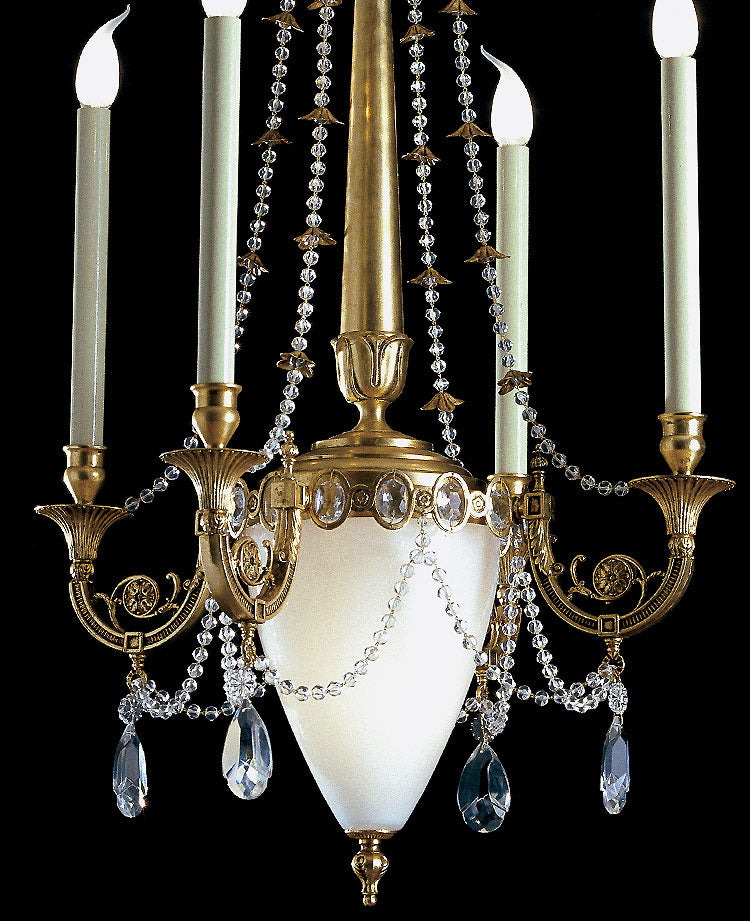 Banci Firenze Chandelier in wrought iron and crystals Valentina