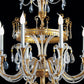 Classic luxury chandelier in wrought iron and clear crystals Beatrice