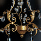 Classic luxury design applique with drop crystals