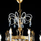 Classic luxury chandelier in wrought iron and clear crystals Beatrice