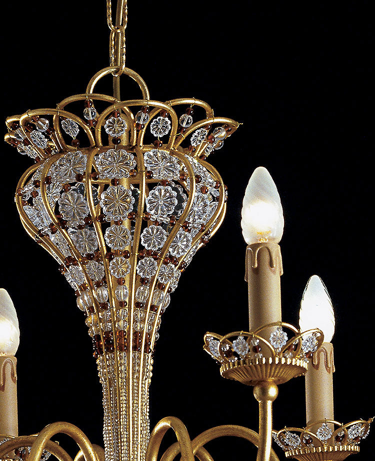 Banci Firenze chandeliers with flower crystals elegant and classic