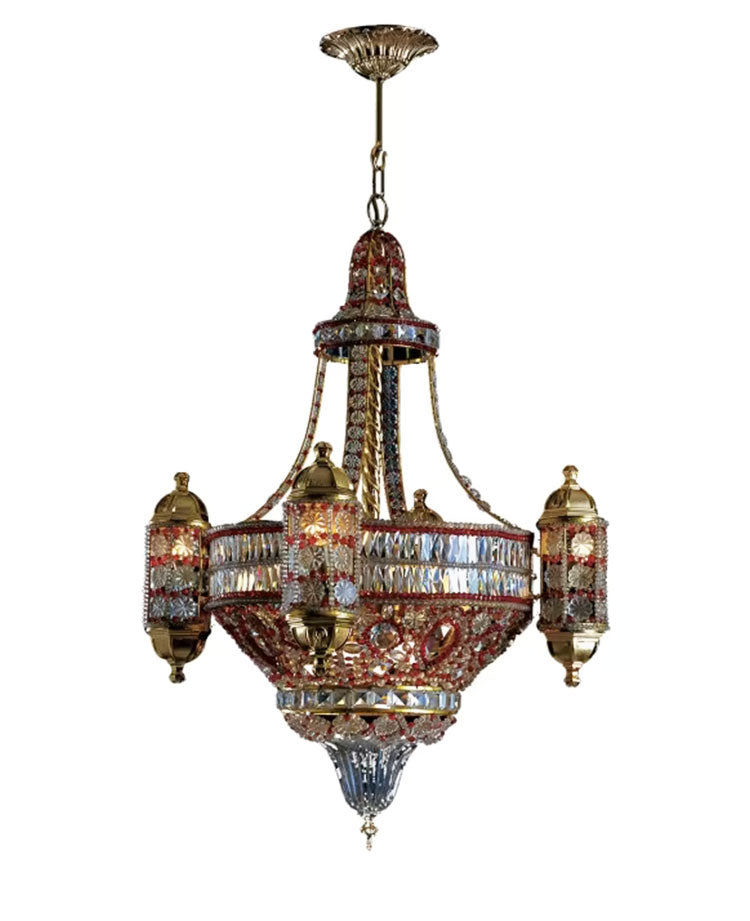 Banci Firenze lampadario con cristalli di Boemia in stile orientale