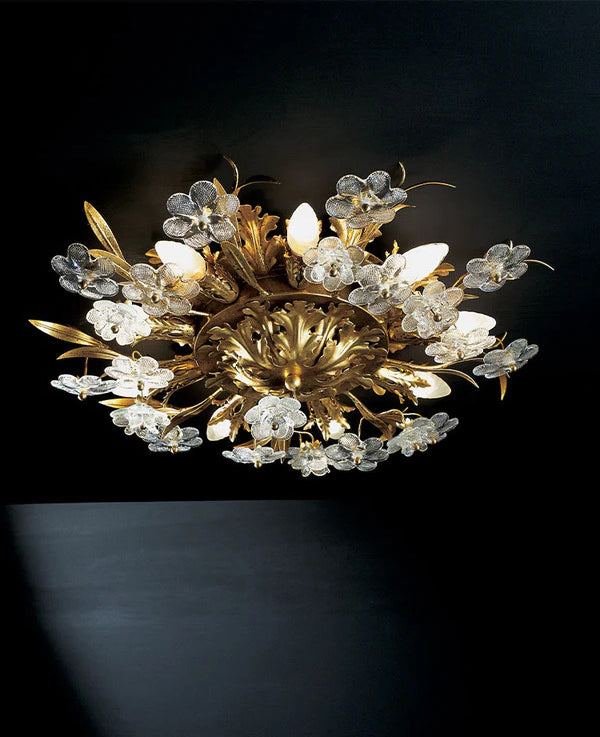 Superclassic - Потолочный светильник с 9 лампами в цветочек