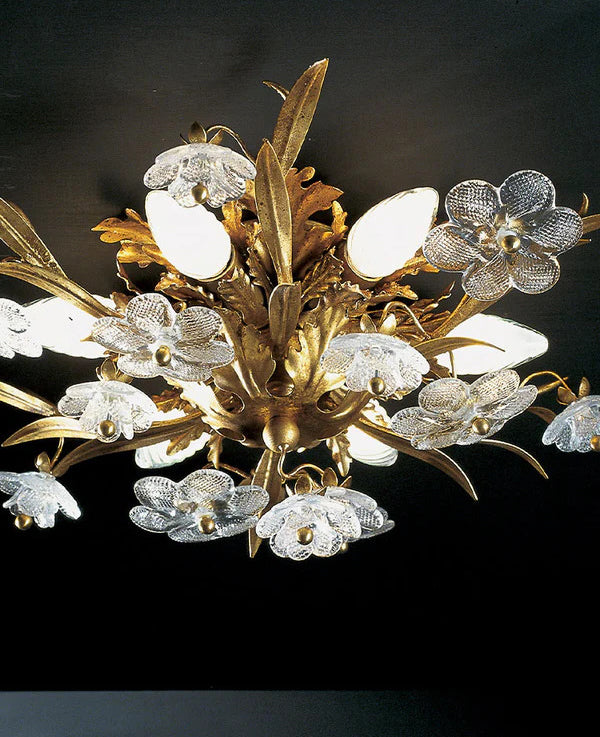 Superclassic - Plafonnier floral à 6 lumières