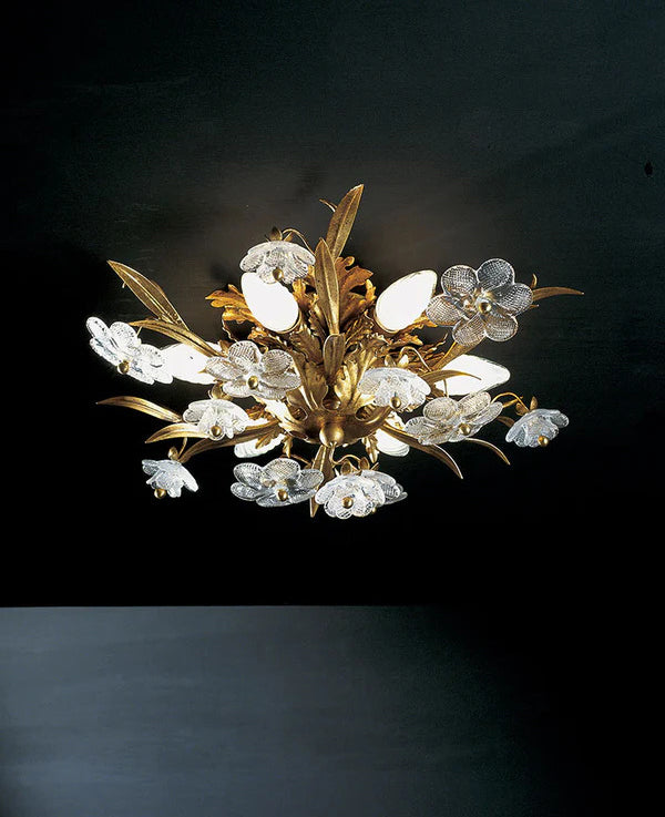 Superclassic - Plafonnier floral à 6 lumières